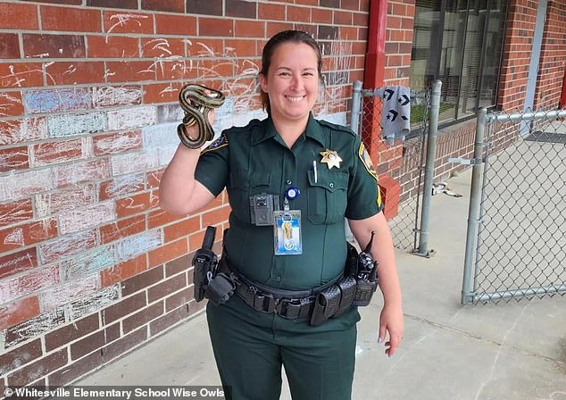 School resource officer deputy Michelle Ward confirmed she was the victim of the hit-and-run by reposting the Berkeley County Sheriff's Office accident report on her Facebook account at the time