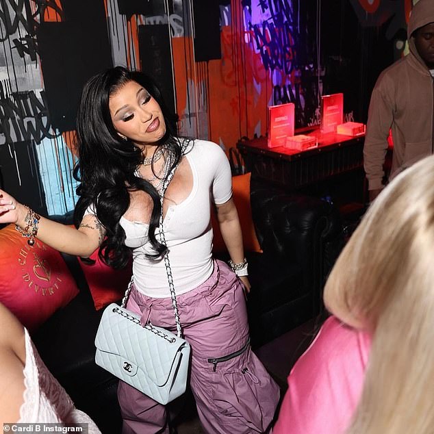 Cardi was the life of the party backstage at Madison Square Garden