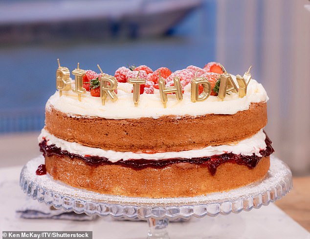 Guest Bruno Tonioli arrived on set with a birthday cake before the video messages were shown, with Dermot saying how glad he was to spend the day with his 'bessies' Alison