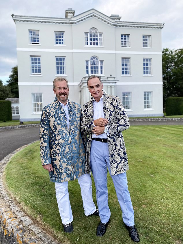 Lord Ivar Mountbatten (left) put Bridwell Park, his Grade I Georgian house in Devon (pictured), on the market for £5.5 million last month