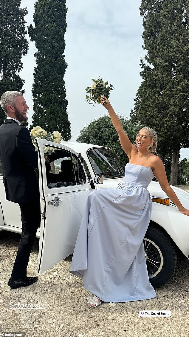 White Volkswagens were the car of choice for guests