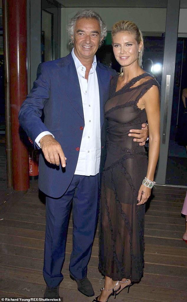 However the pair split soon after the announcement and Heidi spoke publicly of Flavio's little involvement in the life of his biological daughter Leni (Pictured in 2003)