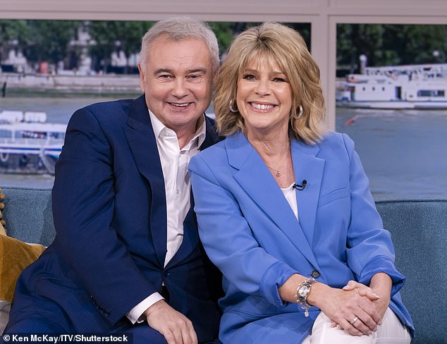 Ruth Langsford and Eamonn Holmes shocked the country after announcing their split after 14 years of marriage and 27 years together over the weekend - pictured 2021