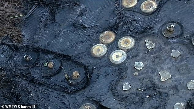 Dr McDowell's work, which has involved NASA's Chandra X-ray telescope observatory and other space-based astronomy platforms, often includes paying some attention to the space traffic in Earth's orbit. Above, another close-up of the SpaceX debris in North Carolina