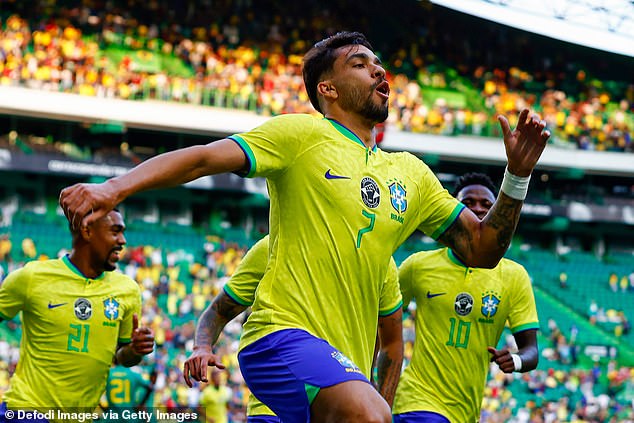 Paqueta has played 44 times for the Brazil national team, scoring 10 goals for his country