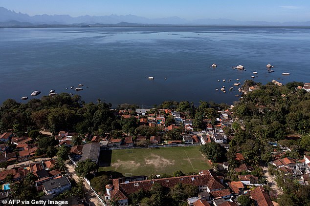 An aerial view of Paqueta Island in Guanabara Bay, where the Brazil international is revered