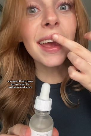 TikTok creator @darcieratcliff shared her method for plumper lips without filler