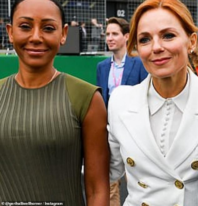 Alongside throwbacks from their Spice Girls heyday, Geri also shared more recent images  with Mel by her side