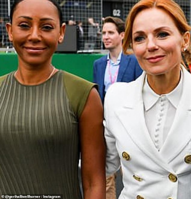 Alongside throwbacks from their Spice Girls heyday, Geri also shared more recent images  with Mel by her side