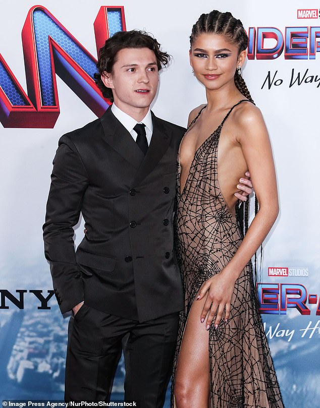 Their off-duty outing was a far cry from their dressy red carpet appearances (pictured at the Spider-Man: No Way Home premiere in 2021)