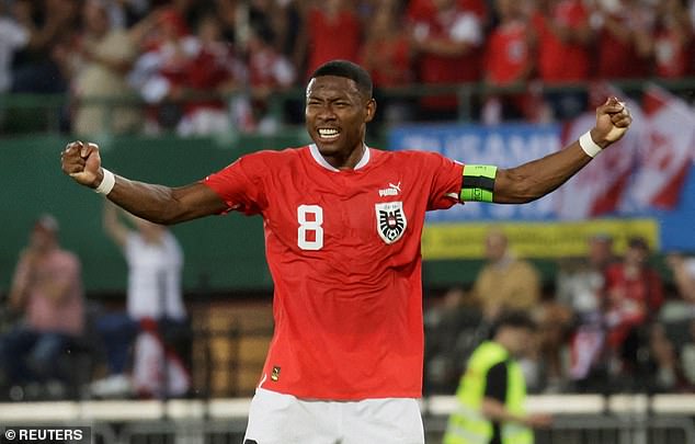 Captain David Alaba will miss the Euros as he continues his recover from an ACL injury