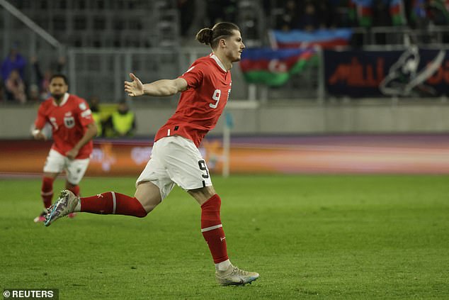 Sabitzer was the star man for Austria in the qualifiers with four goals and two assists