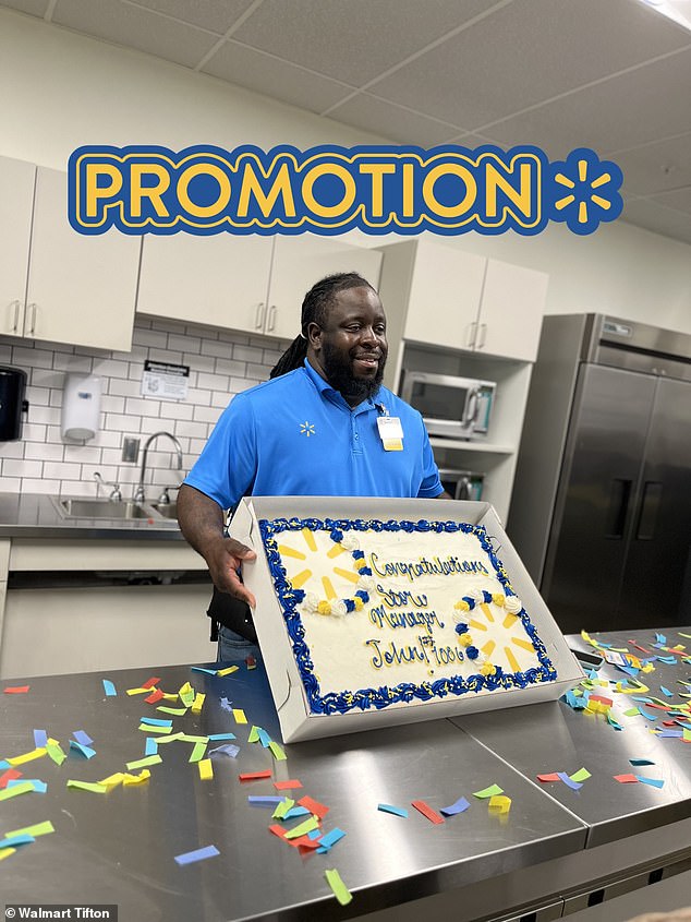 Former Walmart store lead John Mincey is promoted to Store Manager of a Walmart in Tifton, Georgia - Walmart store managers have, by the time they are promoted, amassed a tremendous amount of institutional knowledge
