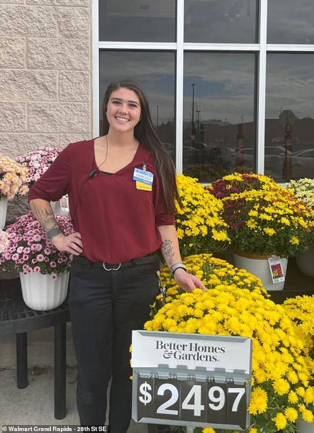 Store manager Vanessa Bennett is pictured at her store in Grand Rapids, Michigan. It is estimated that about 90 percent of Americans live within 15 minutes of a Walmart