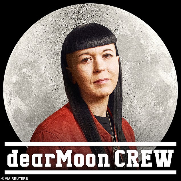 Pictured, Rhiannon Adam, one of the eight main crew members who Japanese billionaire Yusaku Maezawa planned to take on a trip around the moon