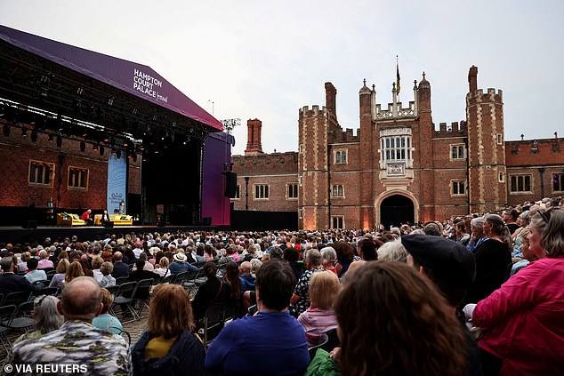 A large crowd attended the Queen's Reading Room Literary Festival at Hampton Court Palace in 2023