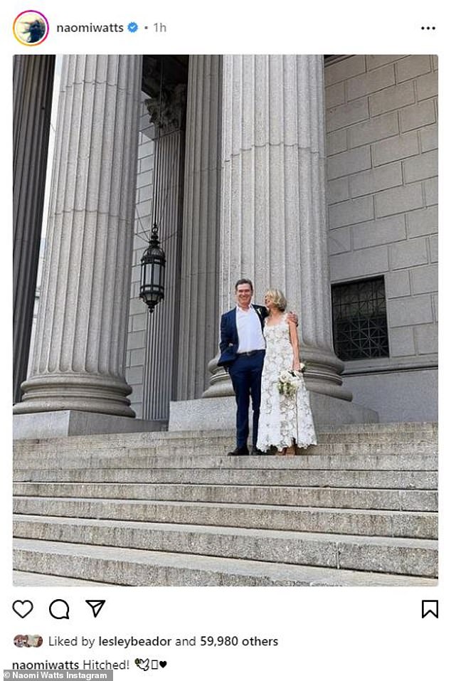 The pair announced they had wed in a simple courthouse ceremony in New York on social media  June 10, 2023