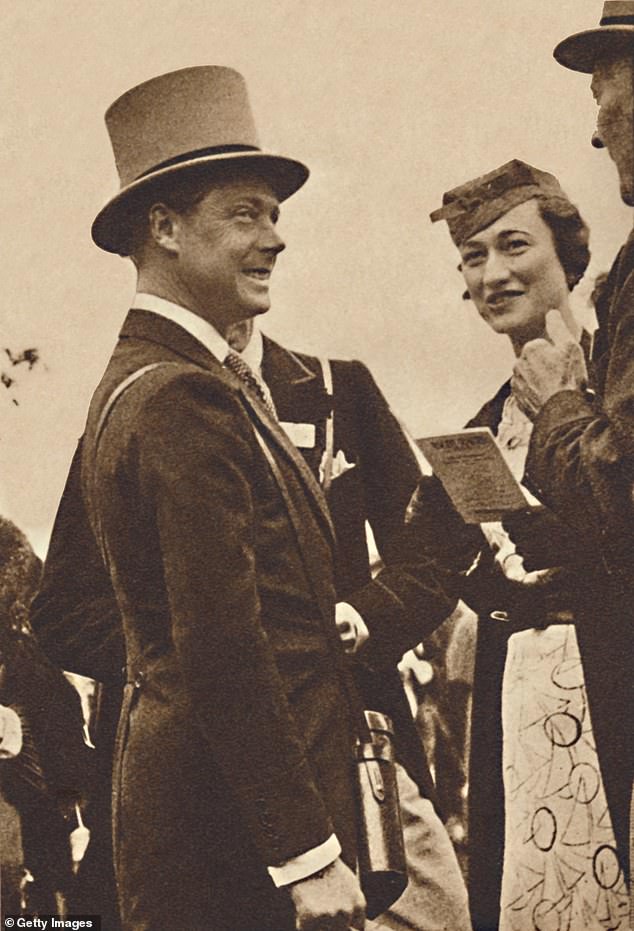 The Prince of Wales carelessly allowed himself to be photographed with Wallis Simpson and her friends at Royal Ascot in 1935