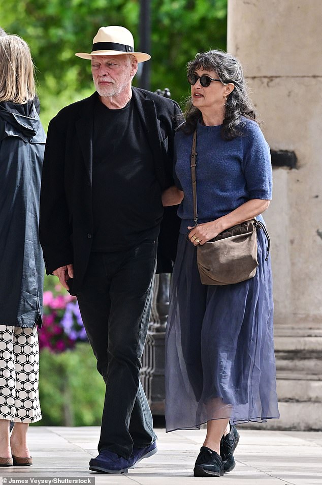 Pink Floyd singer David Gilmour and Polly Samson Martin Amis memorial service on June 10