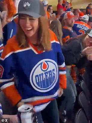 She joked that she's in no position to give the Oilers motivational advice