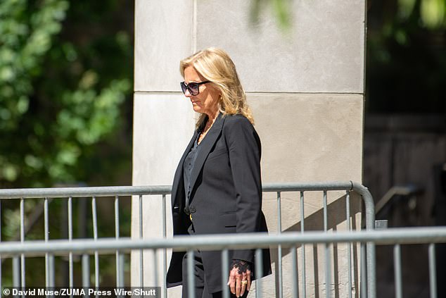 Jill Biden has been a regular attendee at trial, even flying back from Europe for an appearance