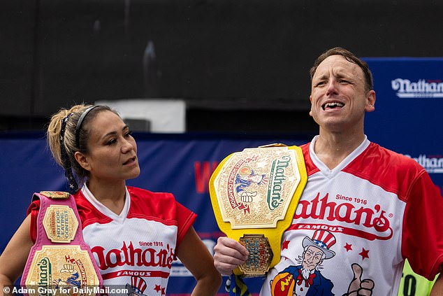 Chestnut has won the Nathan's Hot Dog Eating Contest a record 16 times - including in 2023