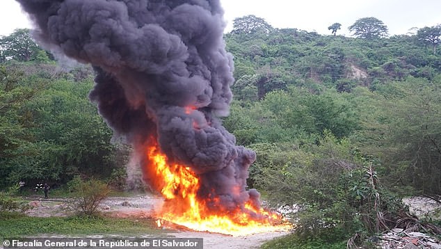 The government of El Salvador set fire to 2,699 kilos of cocaine worth $67 million dollars on Monday. The drugs were seized off two shipments that were busted by the military in the Pacific Ocean on May 19 and 24