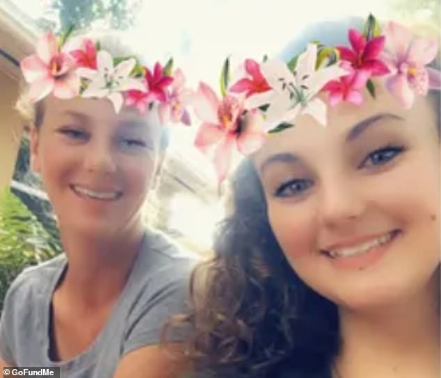 'Some details I would like to share is that my mother did not 'taunt' the alligator as some are saying in the news outlets comments,' Breauna Dorris (right) the daughter of Sabrina Peckham said