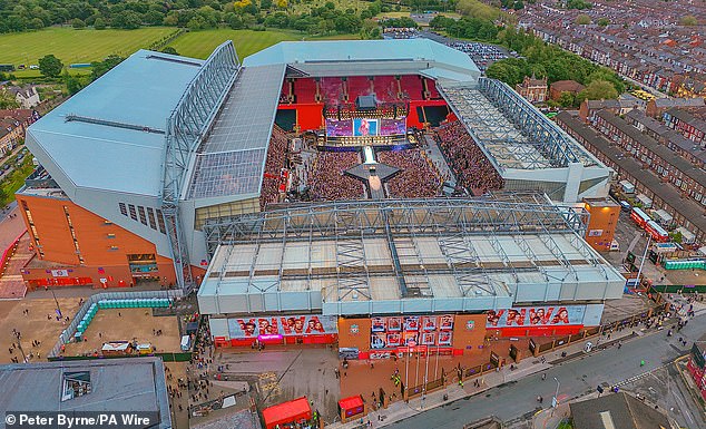 Taylor Swift performed to around 53,000 people at Anfield Stadium in Liverpool tonight