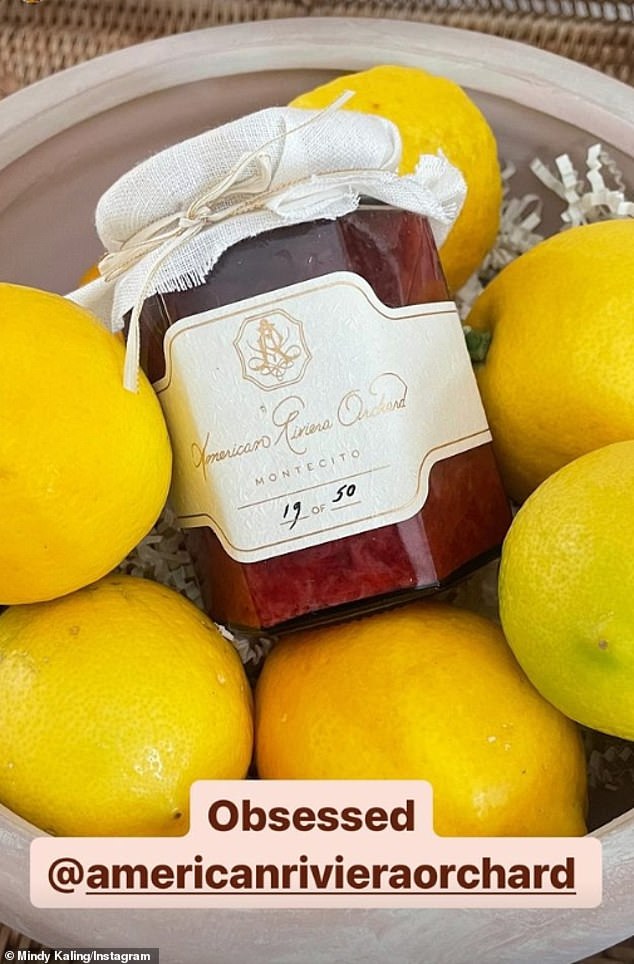 Mindy Kaling, award-winning writer and actress, was among the exclusive group to have received jam from Meghan's first American Riviera Orchard batch