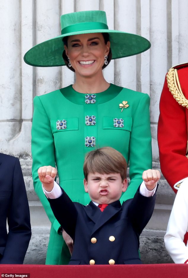 Last year, Louis was particularly expressive on the Buckingham Palace balcony, pulling faces and playing up to the camera