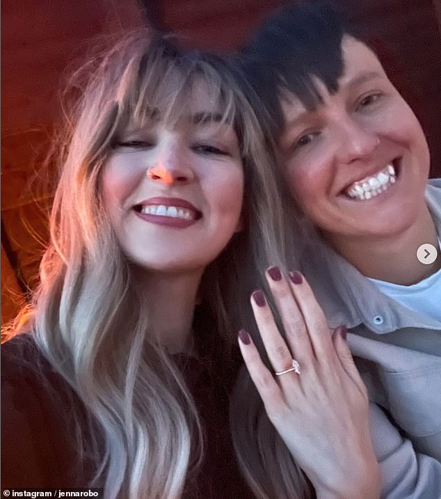 Taking to Instagram, Jenna proudly showed off her huge diamond ring after Zoe got down on one knee - and how the proposal almost didn't go to plan