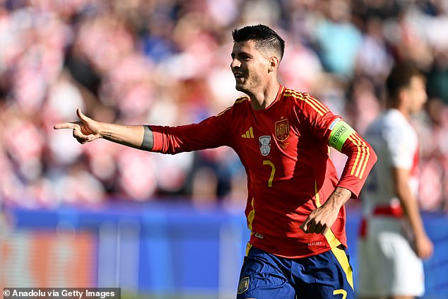 Morata led by example as captain as he scored his 36th goal for Spain in the German capital