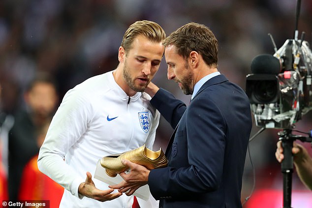 Kane (left) clinched the Golden Boot at the 2018 World Cup, but believes he has 'evolved' since that tournament