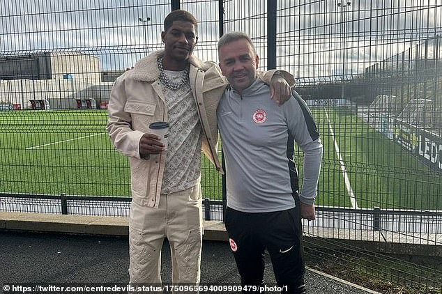 Rashford had been in the Northern Irish capital to visit Larne FC before embarking on his now-infamous night out