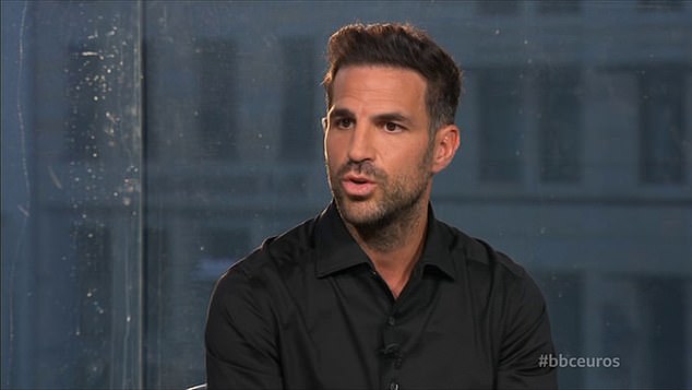 Fabregas (pictured) analysed England's performance in their opening Euro 2024 match against Serbia