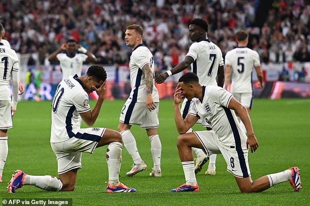 Bellingham also opened up on the meaning behind his face covering celebration with Trent Alexander-Arnold