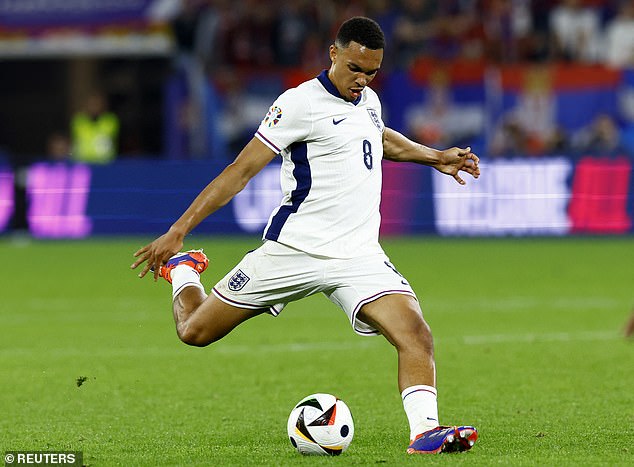 Alexander-Arnold was deployed in midfield by Gareth Southgate for the Euro 2024 clash