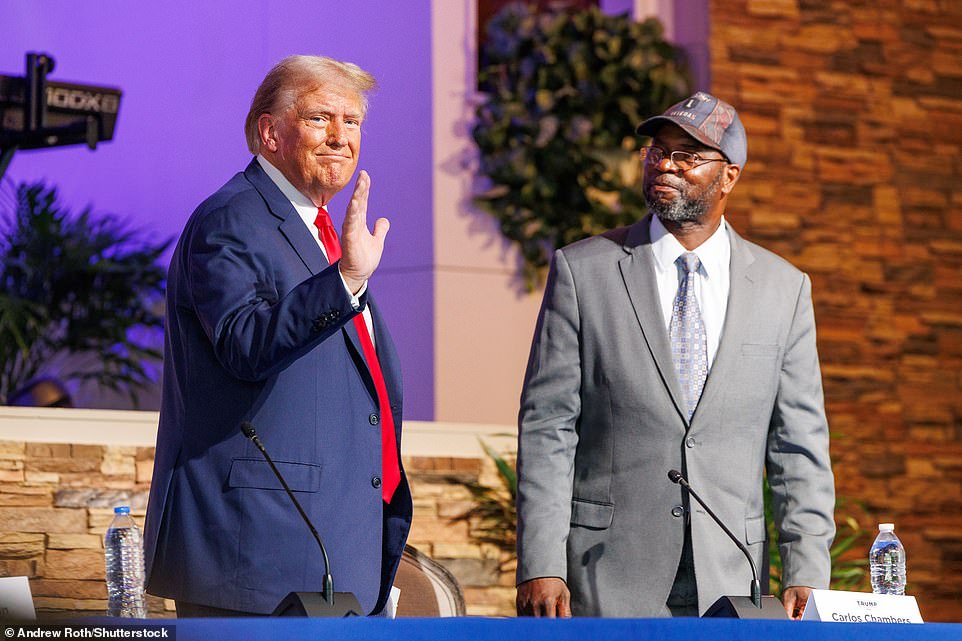 There could still be surprises ahead. On Saturday afternoon, Trump was introduced by Florida Rep. Byron Donalds at a Black church in a marginalized corner of Detroit. 'He is on the list by the way and I don't know if he's gonna make it but he's, ... he's on a list of a few people right?' Trump told the crowd before turning to Donalds. 'Would you like to be VP?'