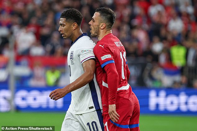 The player controlled the game for England but early in the second half briefly rose to some of the closer inspection he was subjected to