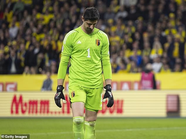 Courtois was deemed to be not fit enough for regular action by head coach Domenico Tedesco