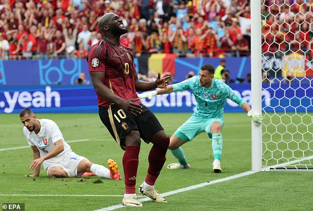 Lukaku was left frustrated as he was denied his first and Belgium's first goal of the tournament