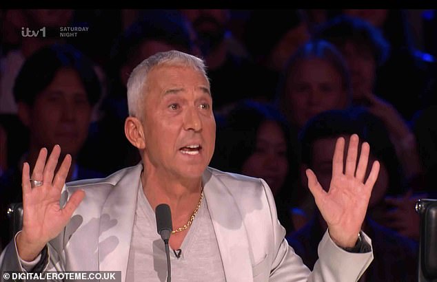 Last month Bruno, 68, hit back at s peculation he won't appear on the next series and claimed he's be 'back with bells on' (pictured on the show)