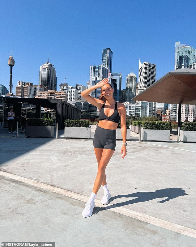 Kayla Itsines (pictured) was shocked to discover her old go-to café used water for coffee from a dirty sink
