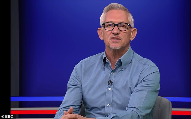 Lineker often wears dark-coloured open-collared shirts when presenting MOTD as the 'cameras can't cope' with white and green clothing due to the studio's green screen background