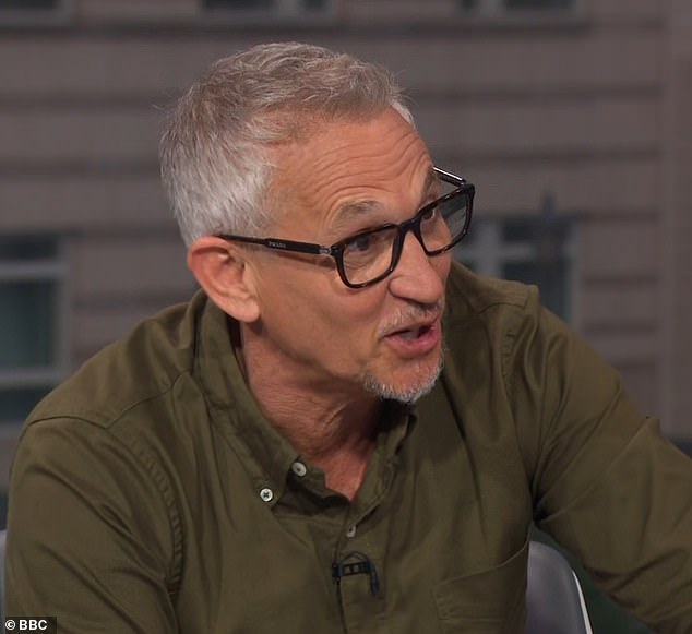 LAST NIGHT -- Gary Lineker last night ditched his Next-own brand collection to present the Euros, wearing a dark olive shirt which does not appear to be from his range