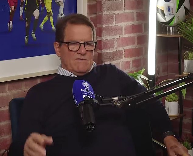 Former England manager Capello on Rio Ferdinand's 'FIVE' podcast where he criticised R9