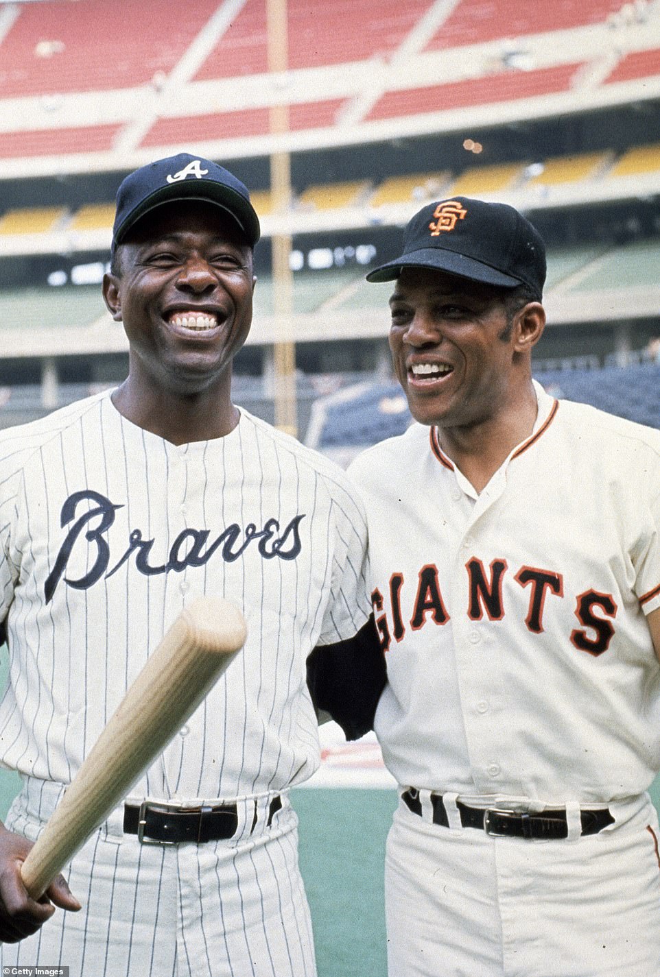 Often compared against each other, Hank Aaron (left) and Willie Mays (right) shared a number of similar experiences in MLB