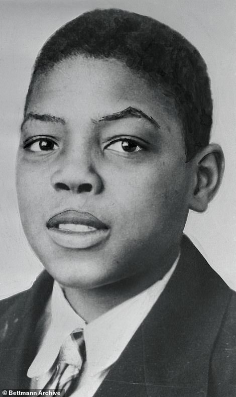 Mays is seen as a 13-year-old