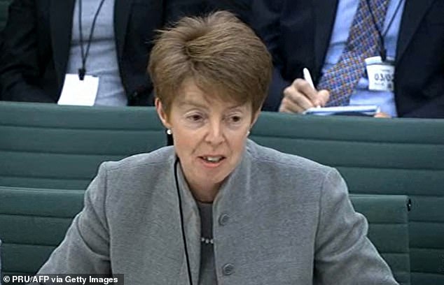 More than 700 sub-postmasters were prosecuted for theft by the Post Office and handed criminal convictions between 1999 and 2015 as the faulty IT system it used made it appear as though money was missing at their branches (Pictured: Former Post Office CEO Paula Vennells, who has already given evidence to the inquiry)